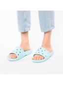 Crocs Classic Slide Flaps 206121 Ice Blue