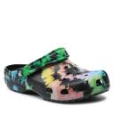 Crocs Classic Tie Dye Graphic Clog Black Multicolor - 38-39