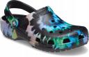 Crocs Classic Tie Dye Graphic Clog Black Multicolor - 38-39