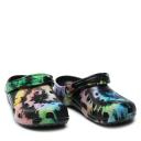 Crocs Classic Tie Dye Graphic Clog Black Multicolor - 38-39