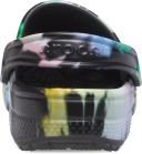 Crocs Classic Tie Dye Graphic Clog Black Multicolor - 38-39