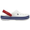 Crocs Crocband Clog Sandal (White/Blue Jean)