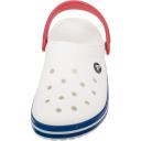 Crocs Crocband Clog Sandal (White/Blue Jean)