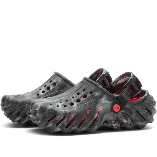 Crocs Echo Marbled Clog Black/Flame UK Size 11