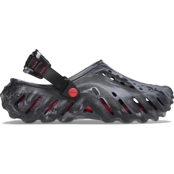 Crocs Echo Marbled Clog Black/Flame UK Size 8
