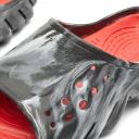 Crocs Echo Marbled Slide; Black / Flame, W8/M6