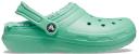 Crocs Green Classic Lined Clogs