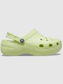 Crocs Green Classic Platform Clog