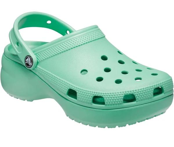 Crocs Green Classic Platform Clog