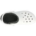 Crocs Kids Classic Lined Clog White/Grey Croslite Clogs