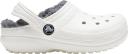 Crocs Kids Classic Lined Clog White/Grey Croslite Clogs
