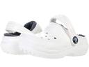 Crocs Kids Classic Lined Clog White/Grey Croslite Clogs