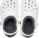 Crocs Kids Classic Lined Clog White/Grey Croslite Clogs