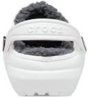 Crocs Kids Classic Lined Clog White/Grey Croslite Clogs
