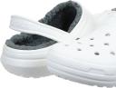 Crocs Kids Classic Lined Clog White/Grey Croslite Clogs