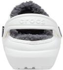 Crocs Kids Classic Lined Clog White/Grey Croslite Clogs