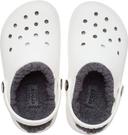 Crocs Kids Classic Lined Clog White/Grey Croslite Clogs