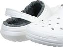 Crocs Kids Classic Lined Clog White/Grey Croslite Clogs