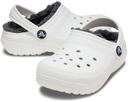 Crocs Kids Classic Lined Clog White/Grey Croslite Clogs