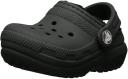 Crocs Kids' Classic Lined Clogs Black/Black C13