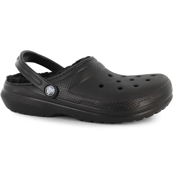 Crocs Kids' Classic Lined Clogs Black/Black C6