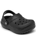 Crocs Kids' Classic Lined Clogs Black/Black C8
