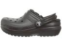 Crocs Kids' Classic Lined Clogs Black/Black J1