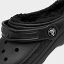 Crocs Kids' Classic Lined Clogs Black/Black J2