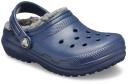 Crocs Kids' Classic Lined Clogs Navy C13