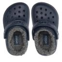 Crocs Kids' Classic Lined Clogs Navy C13