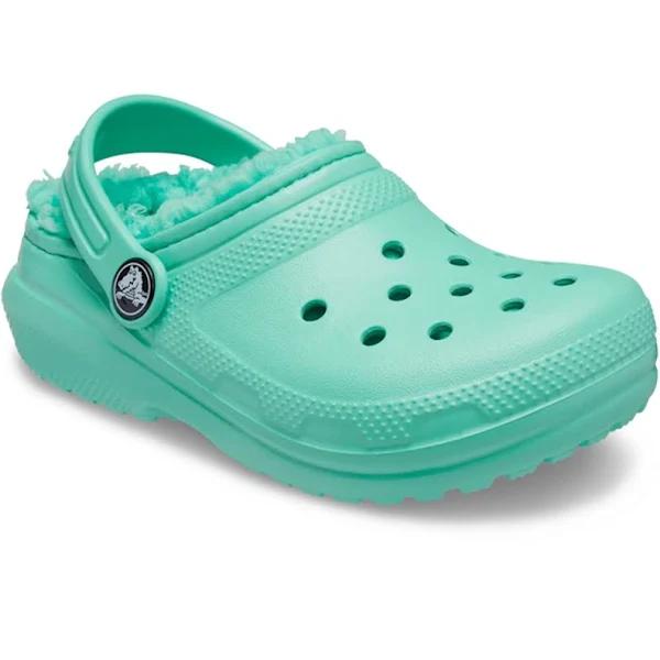 Crocs Kids' Classic Lined Clogs Navy C13