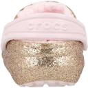 Crocs Kids Classic Lined Glitter Clog T Gold/Pink Croslite Clogs