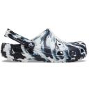 Crocs Kids' Classic Marbled Clog; Black / White, J2