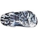 Crocs Kids' Classic Marbled Clog; Black / White, J2