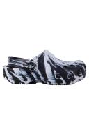 Crocs Kids' Classic Marbled Clog; Black / White, J2