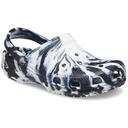 Crocs Kids' Classic Marbled Clog; Black / White, J2