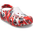 Crocs Kids' Classic Marbled Clog; Black / White, J2