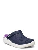 Crocs LiteRide Clog; Navy / Orchid, W8/M6