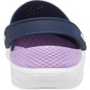 Crocs LiteRide Clog; Navy / Orchid, W8/M6