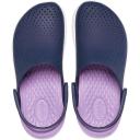 Crocs LiteRide Clog; Navy / Orchid, W8/M6