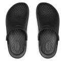 Crocs LiteRide Clog Sandals - Black/Grey