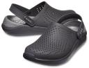 Crocs LiteRide Clog Sandals - Black/Grey
