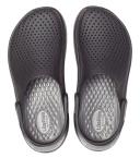 Crocs LiteRide Clog Sandals - Black/Grey