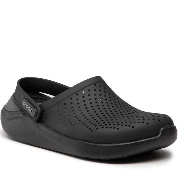 Crocs LiteRide Clog Sandals - Black/Grey
