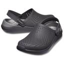 Crocs LiteRide Clog Sandals - Black/Grey