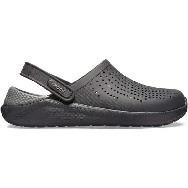 Crocs LiteRide Clog Sandals - Black/Grey