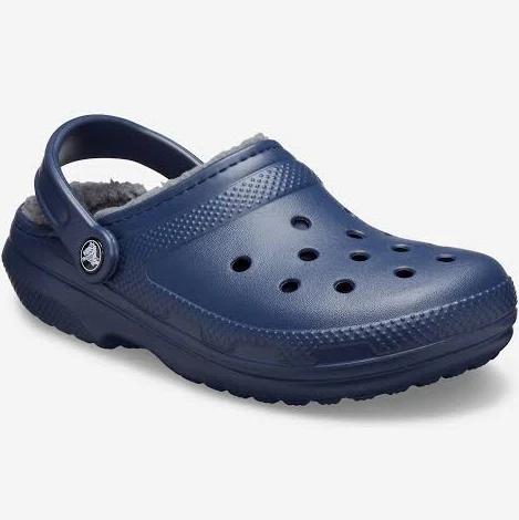 Crocs Navy Classic Lined Clogs