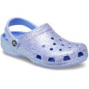 Crocs Purple Classic Glitter Clogs