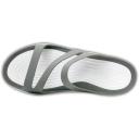 Crocs Swiftwater Sandals - Smoke & White