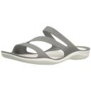 Crocs Swiftwater Sandals - Smoke & White